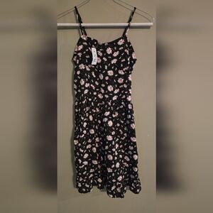 The Children's Place Black and Pink Floral Dress - NEW